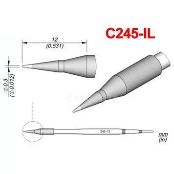 Прецизійне паяльне жало Phonefix C245-IL із тонким кінчиком 0,3 мм c245-il фото