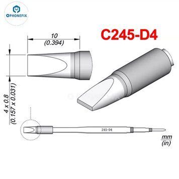 Плоске паяльне жало Phonefix C245-D4 шириною 4 мм c245-d4 фото