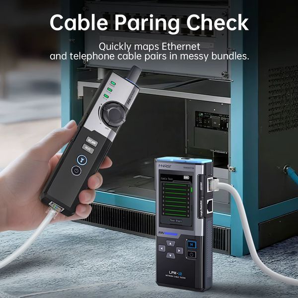 FNIRSI LPM-10A &mdash; багатофункціональний кабельний тестер і трасошукач RJ45/RJ11 з PoE, вимірюванням довжини та пошуком портів fn-lpm-10a фото